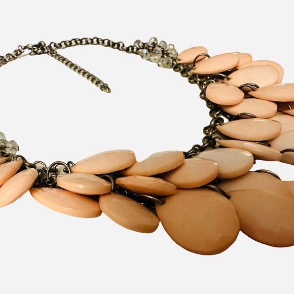 SOLD: Francescas Pink Teardrop Necklace Chunky Dangle Custom Jewelry Wedding - Picture 5 of 5